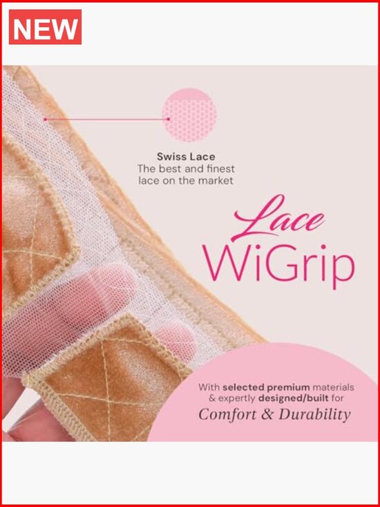 Premium Lace Wig Grip Band Adjustable Glueless Velvet Headband Secure main image 4